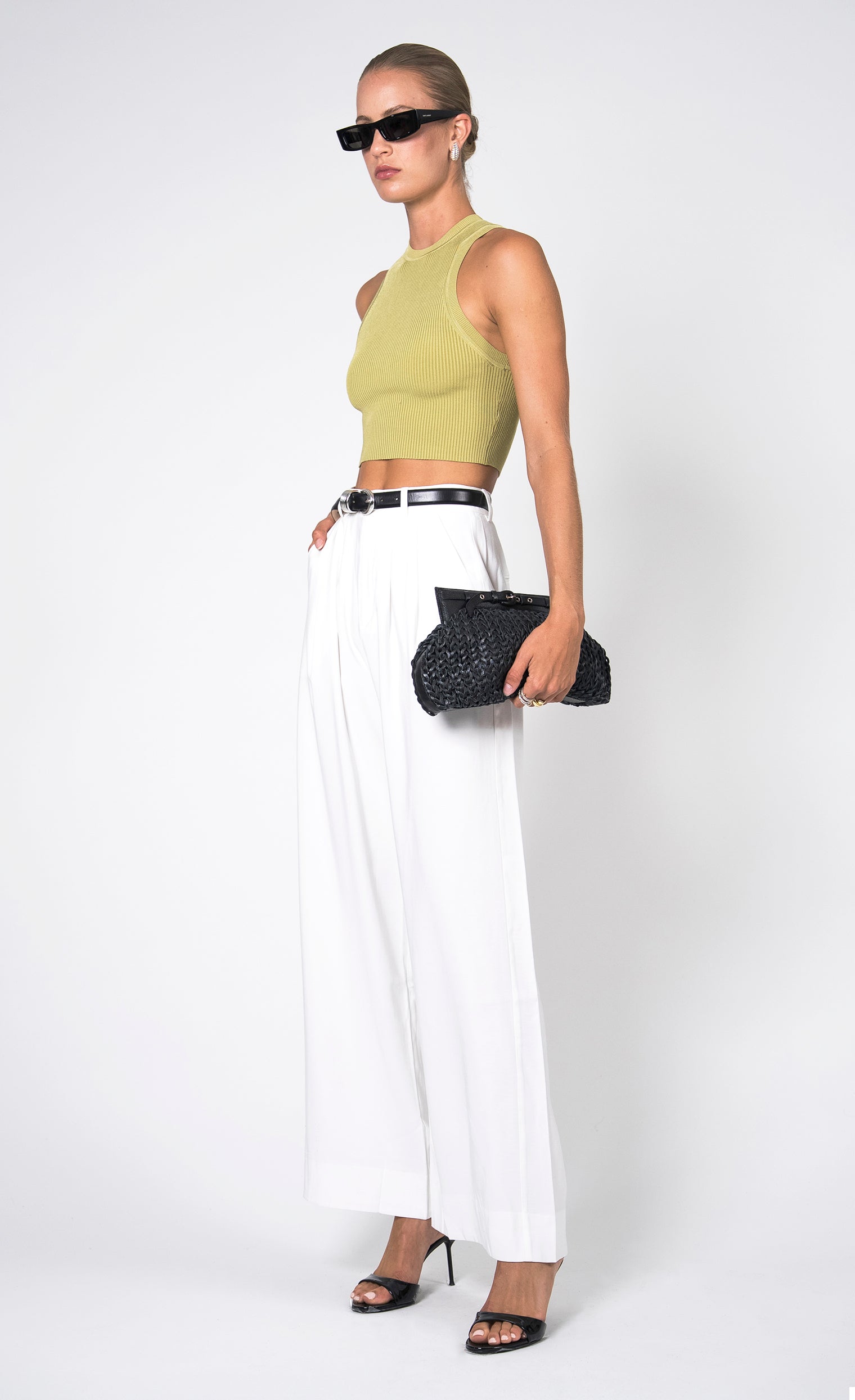 Mia Tank - Soft Green Top Nonchalant Label