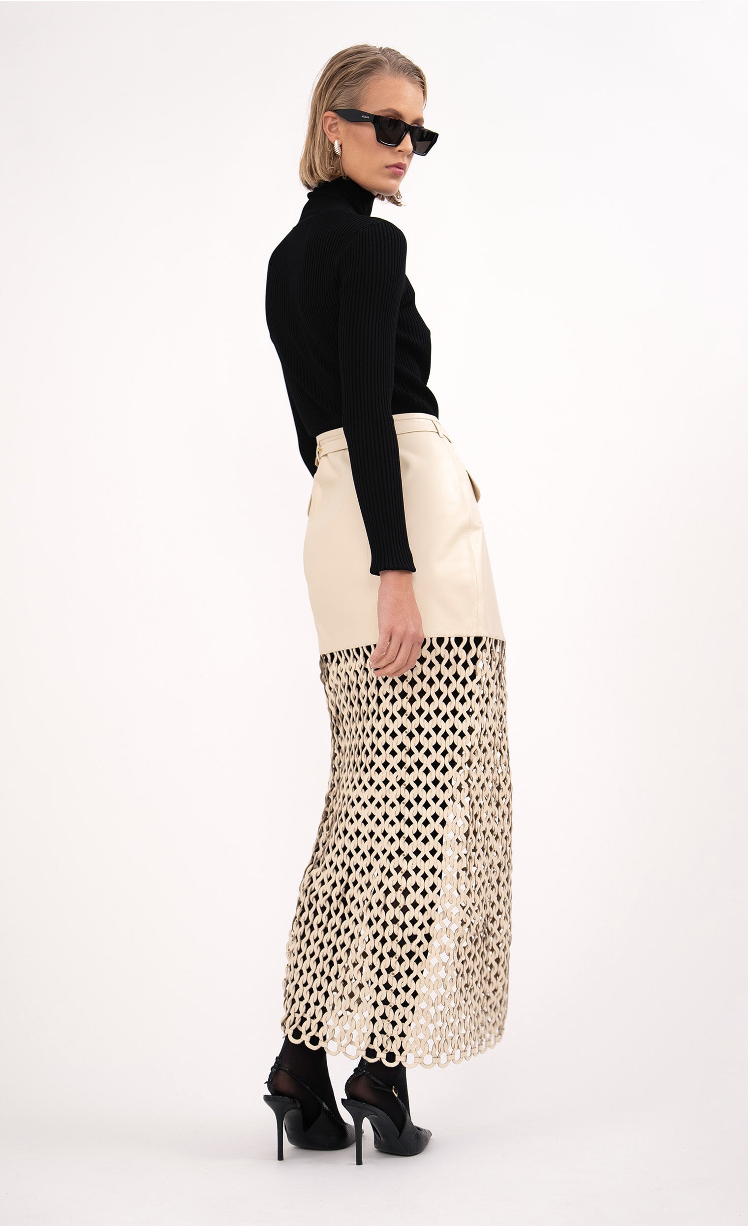 Kallan Skirt - Creme Skirt Nonchalant Label