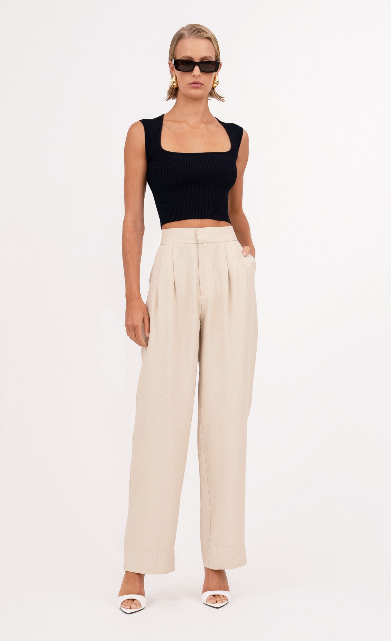 Fallon Pant - Oat PANT Nonchalant Label