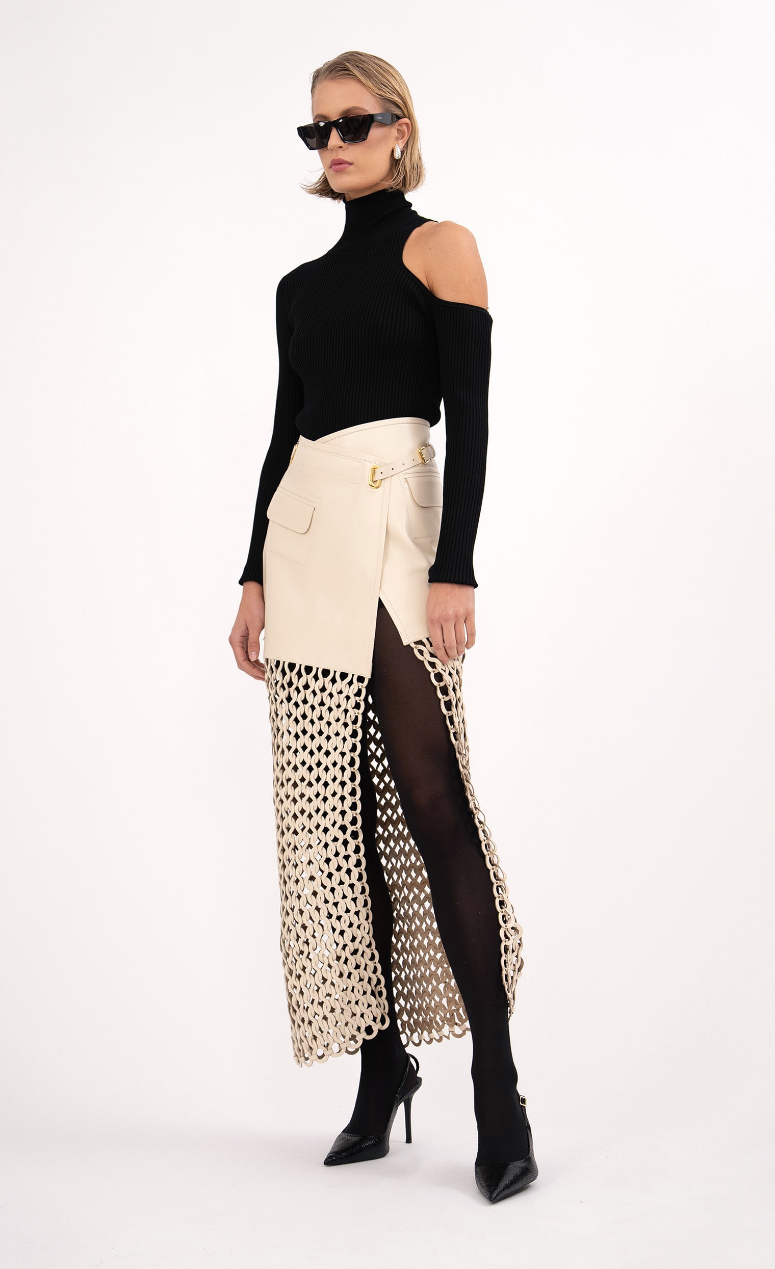 Kallan Skirt - Creme Skirt Nonchalant Label