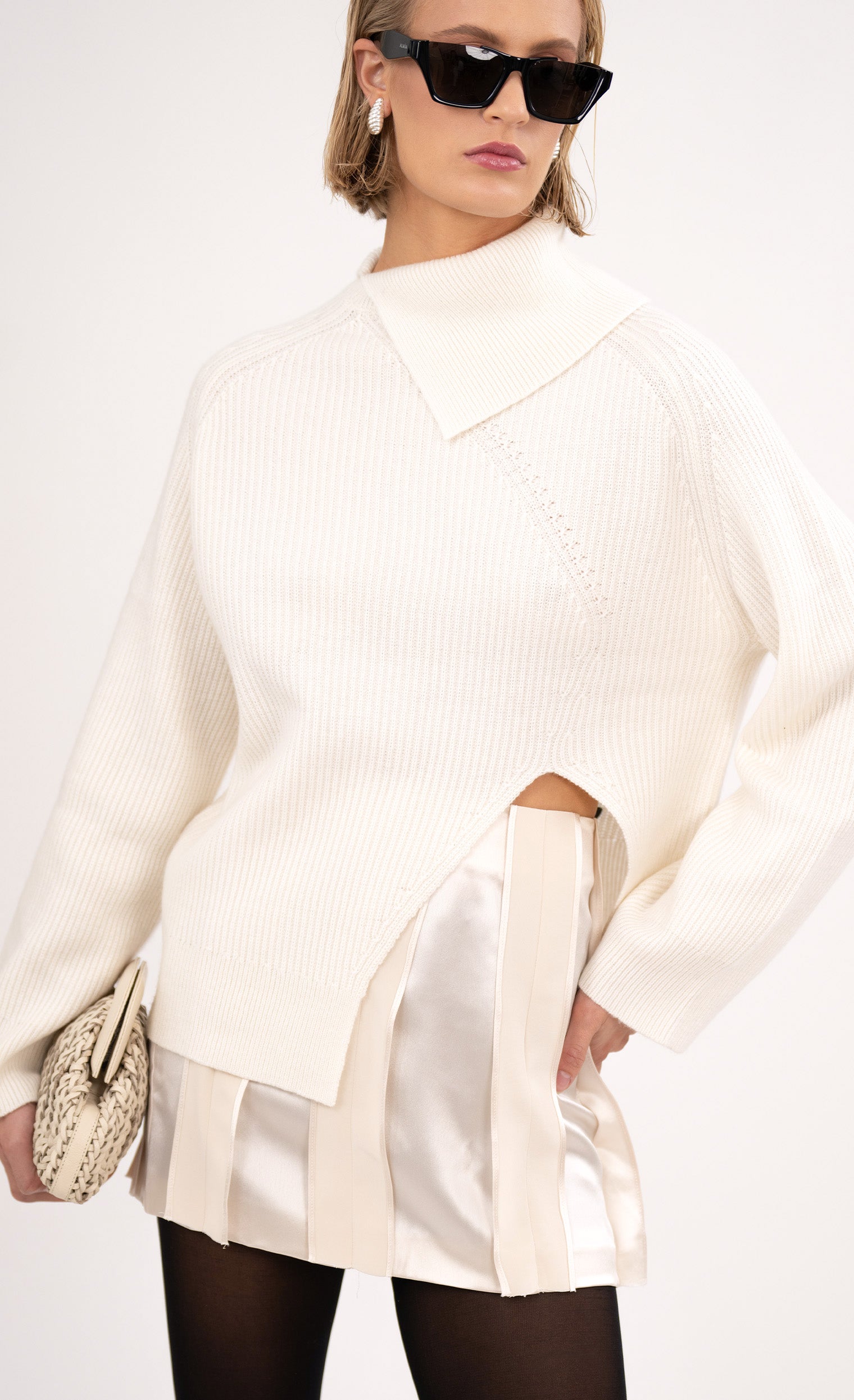 Hayes Sweater - Ivory Top Nonchalant Label