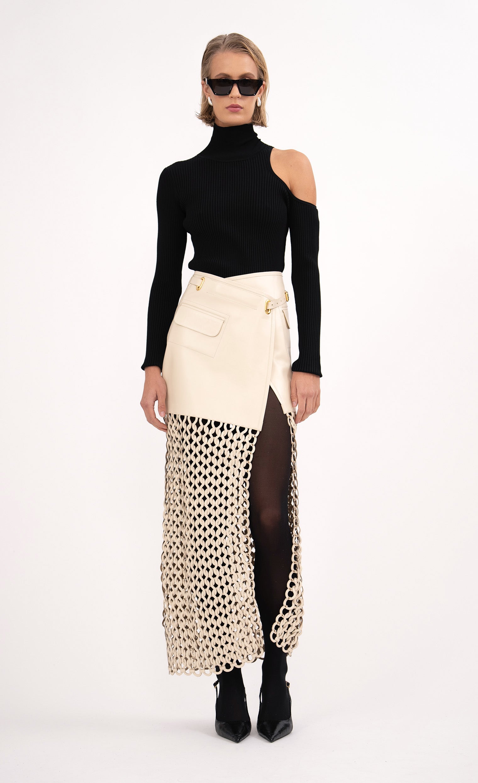Kallan Skirt - Creme Skirt Nonchalant Label
