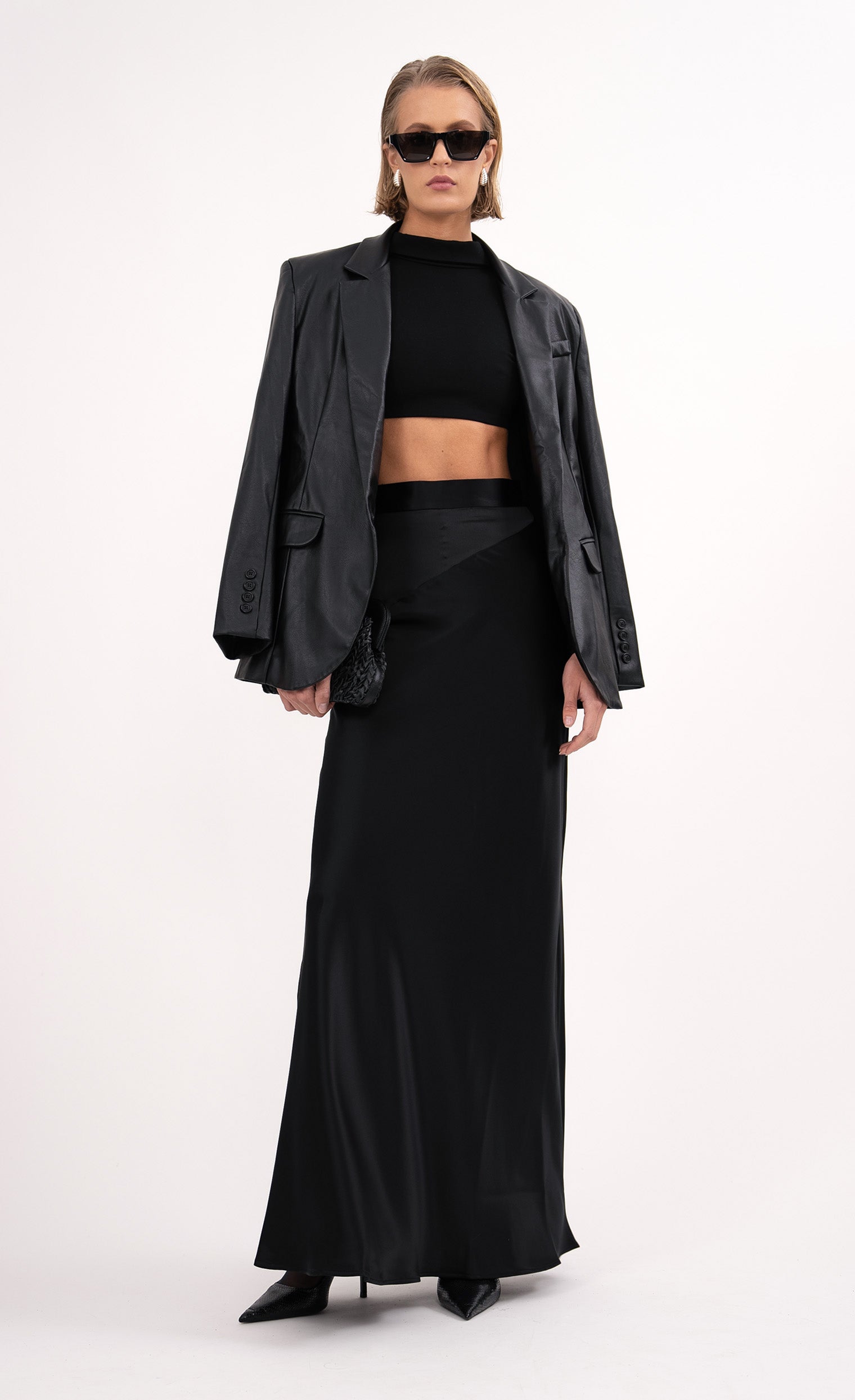 Farrell Leather Blazer Blazer Nonchalant Label