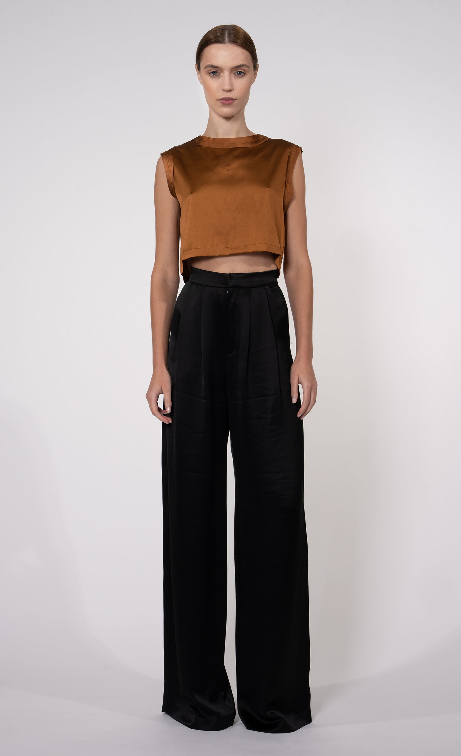 Mel Crop - Brown Top nonchalantlabel