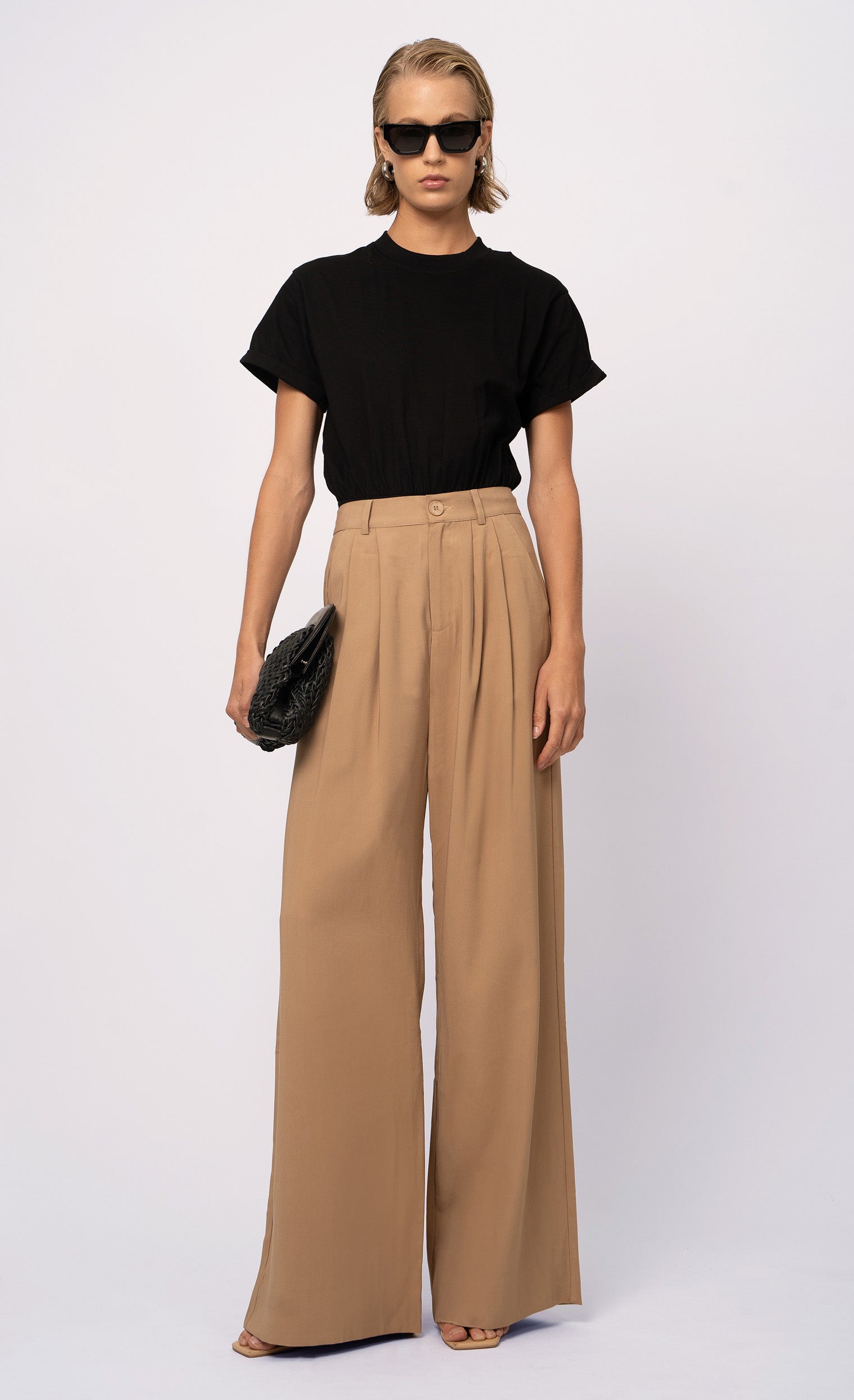 Fabi Wide Leg Pant - Camel – Nonchalant Label