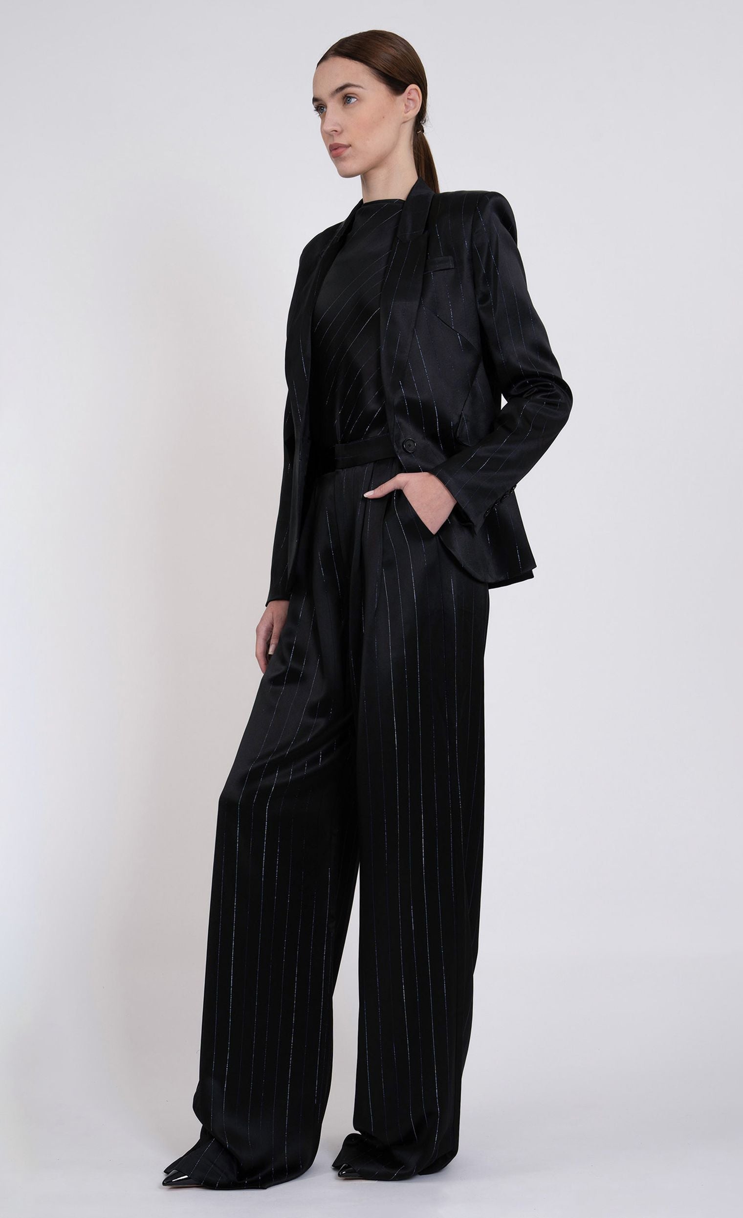 Darlene Blazer - Black Top Nonchalant Label