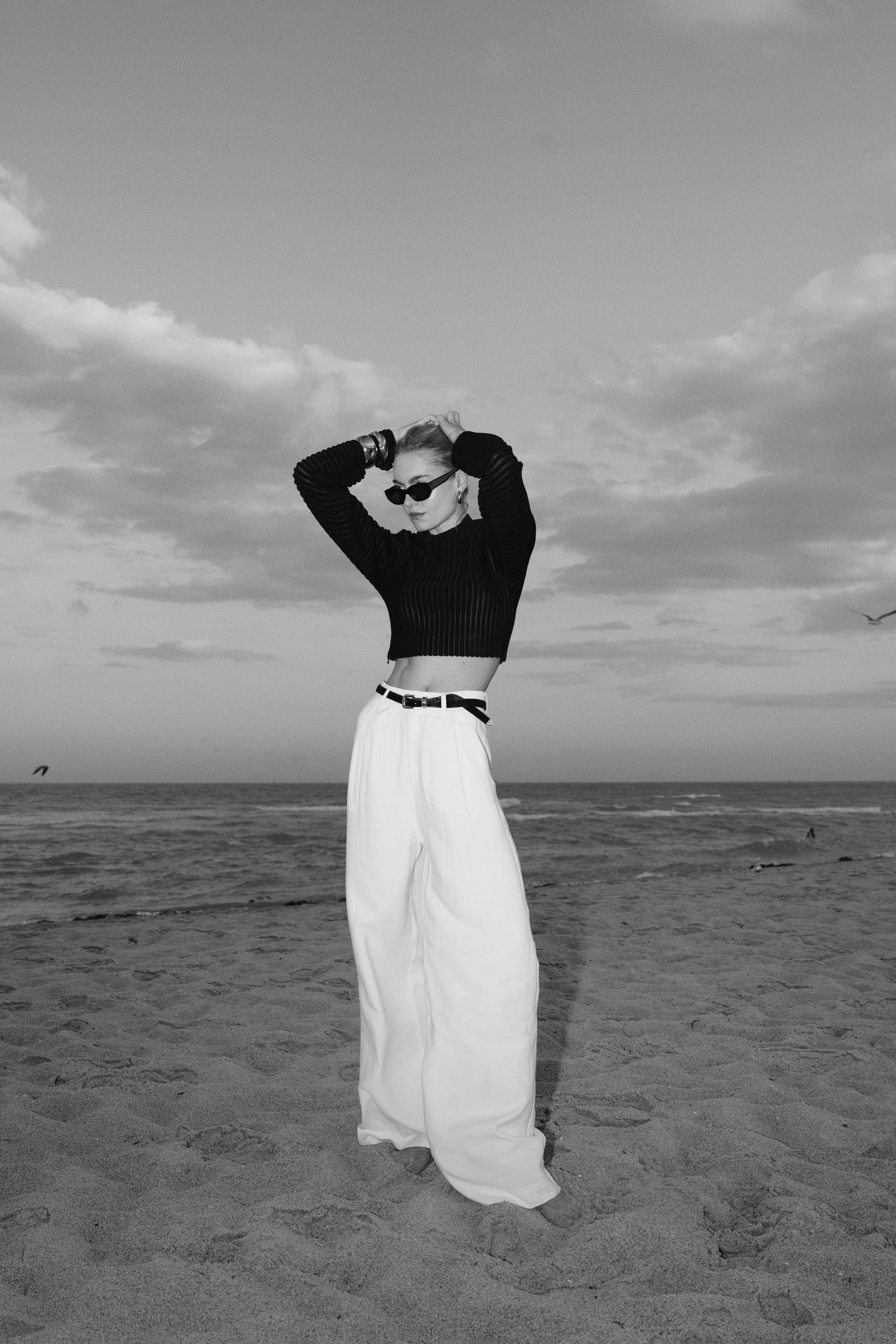 Fabi Wide Leg Pant - White nonchalantlabel