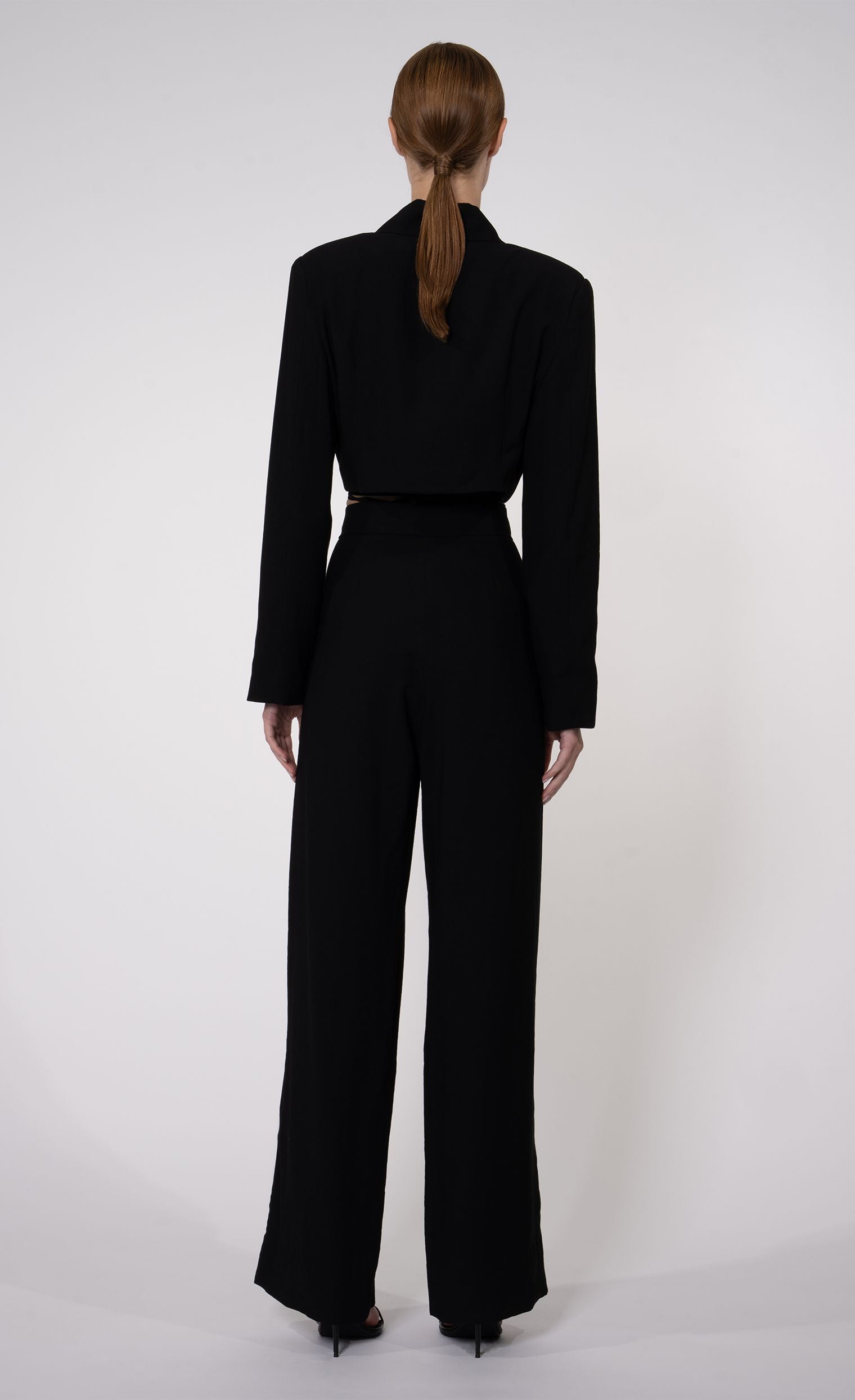 Cade Crop Jacket - Black Top Nonchalant Label