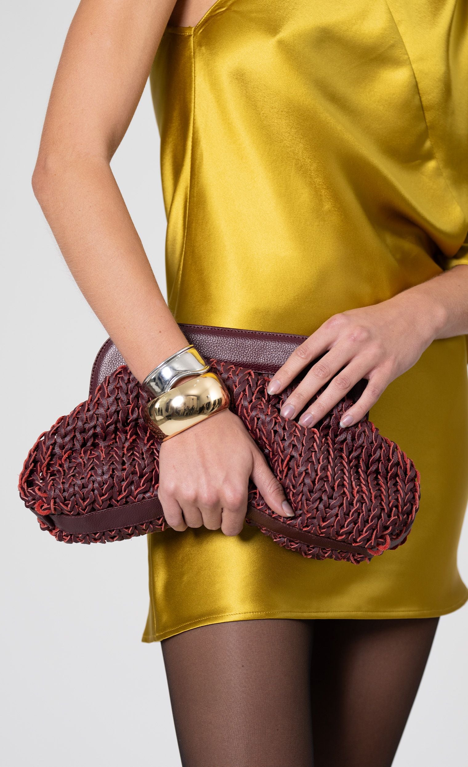 Haddie Clutch - Bordeaux Apparel & Accessories Nonchalant Label
