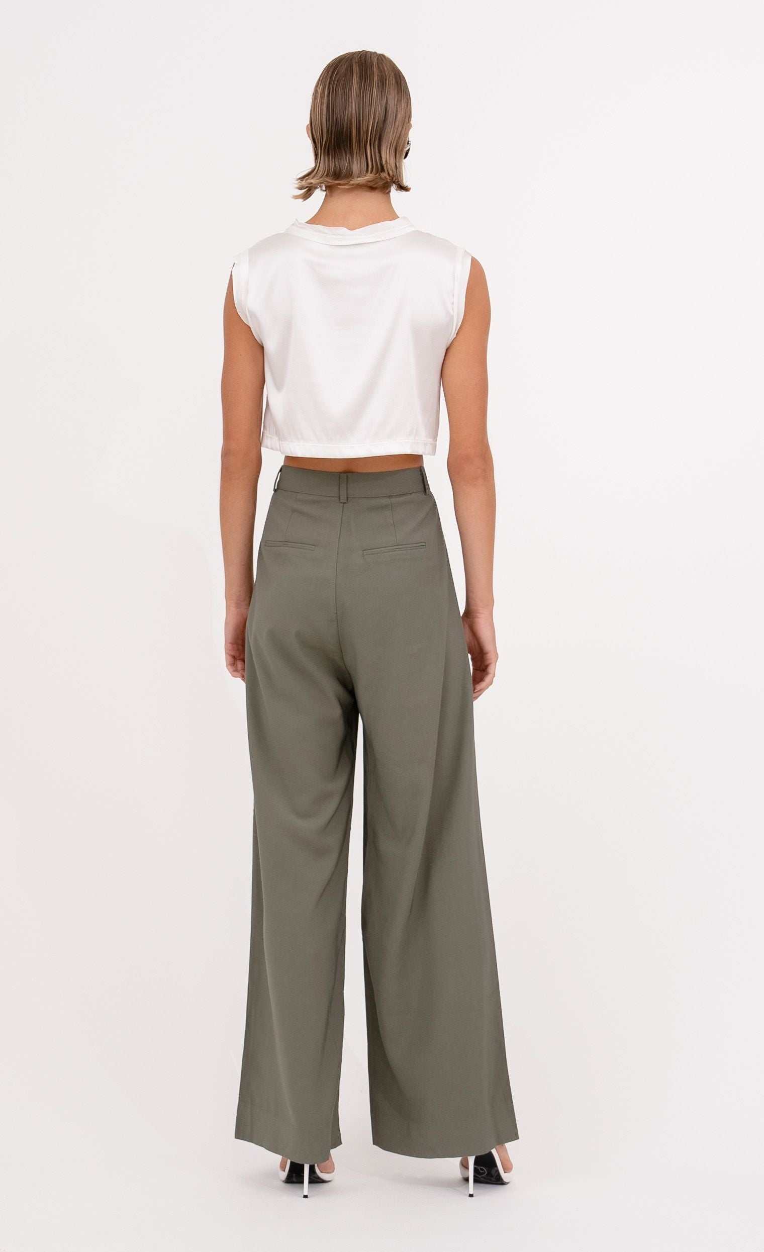 Mel Crop Top - Ivory Top nonchalantlabel