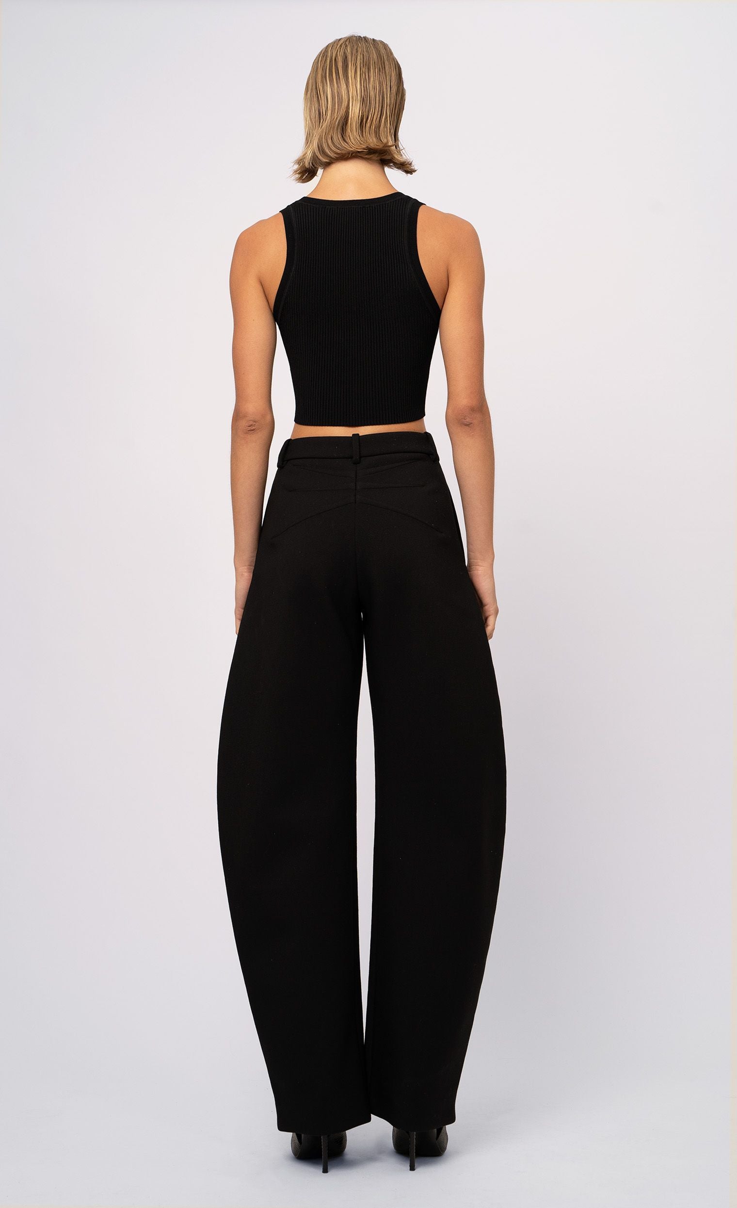 Eve Crop - Black Top Nonchalant Label