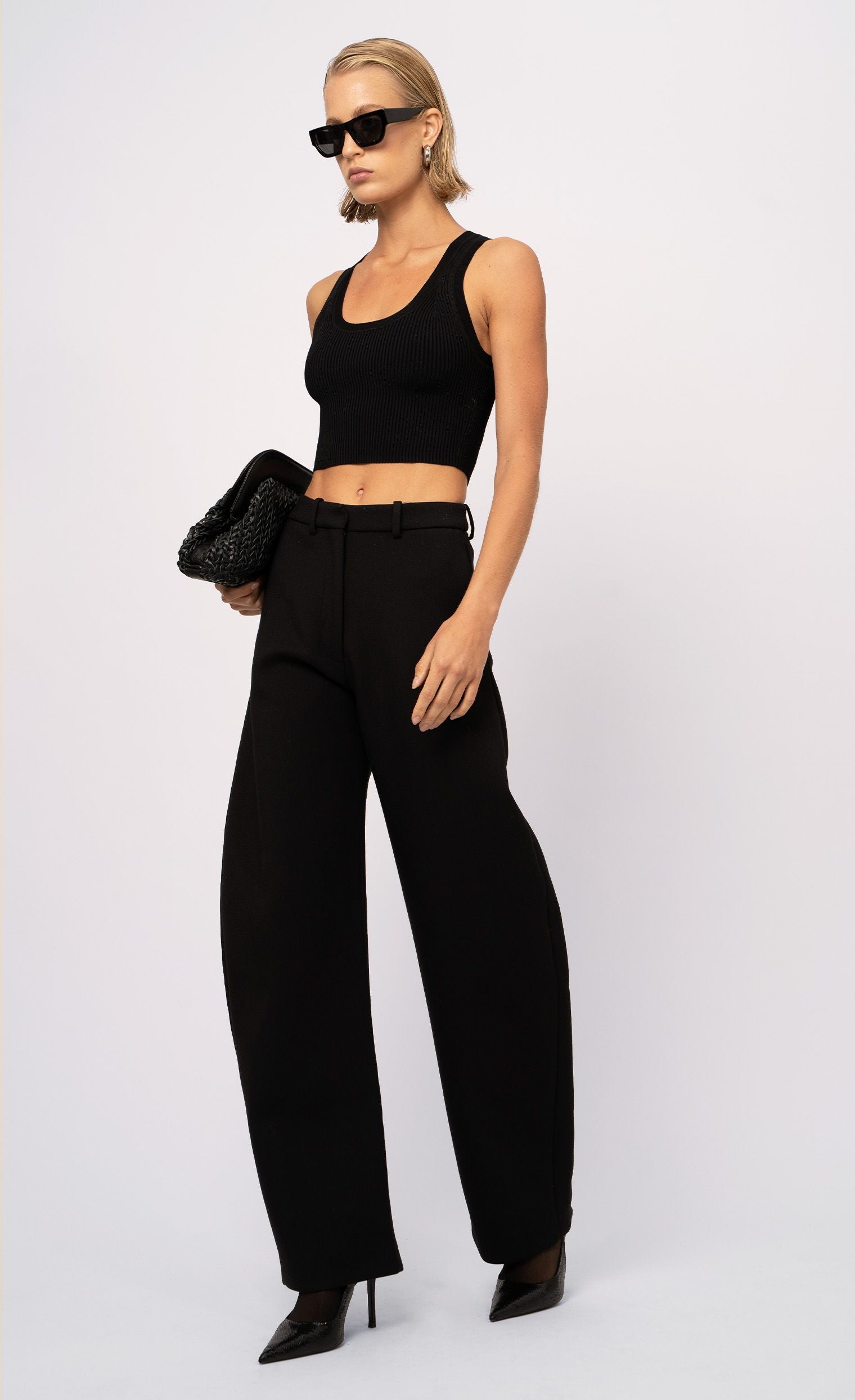 Eve Crop - Black Top Nonchalant Label