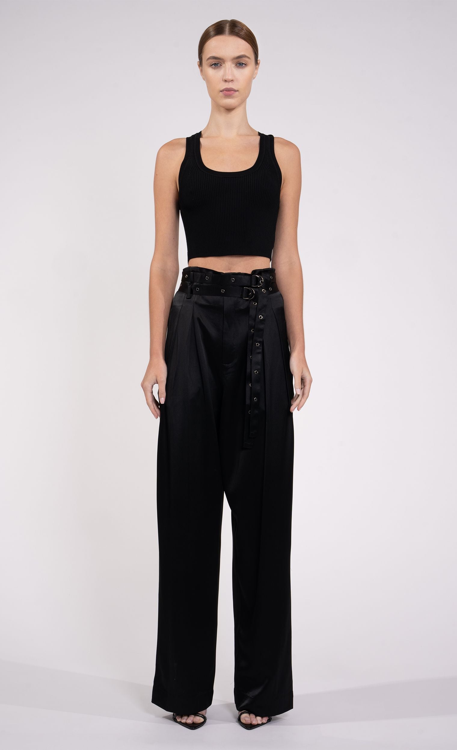 Eve Crop - Black Top Nonchalant Label