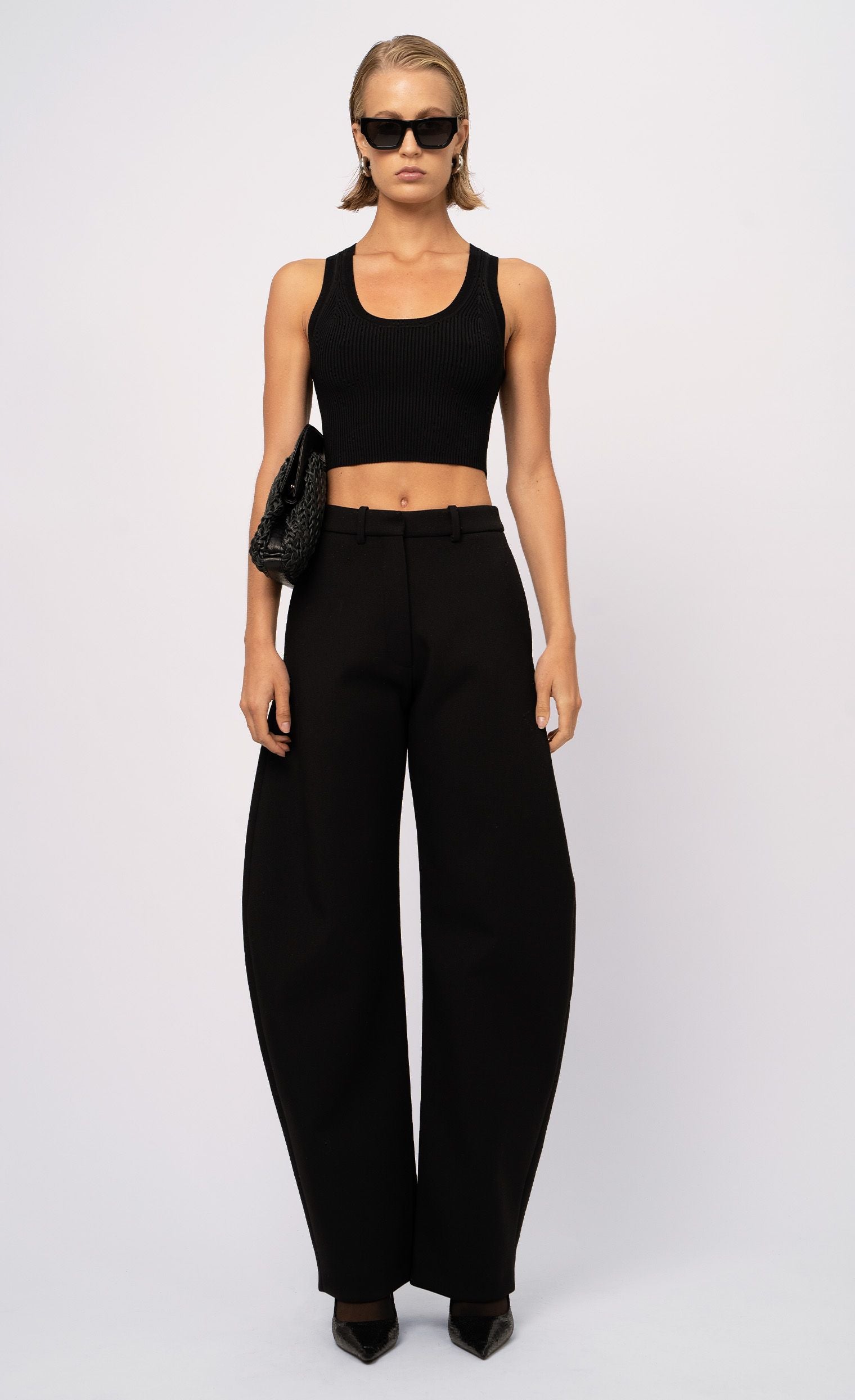 Eve Crop - Black Top Nonchalant Label