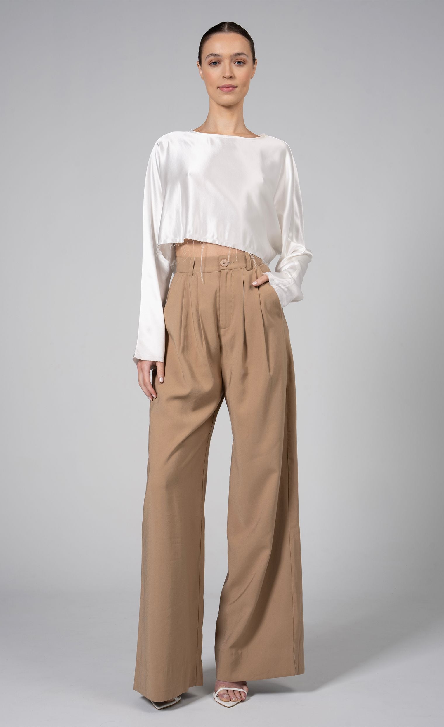 Fabi Wide Leg Pant - Camel PANT nonchalantlabel