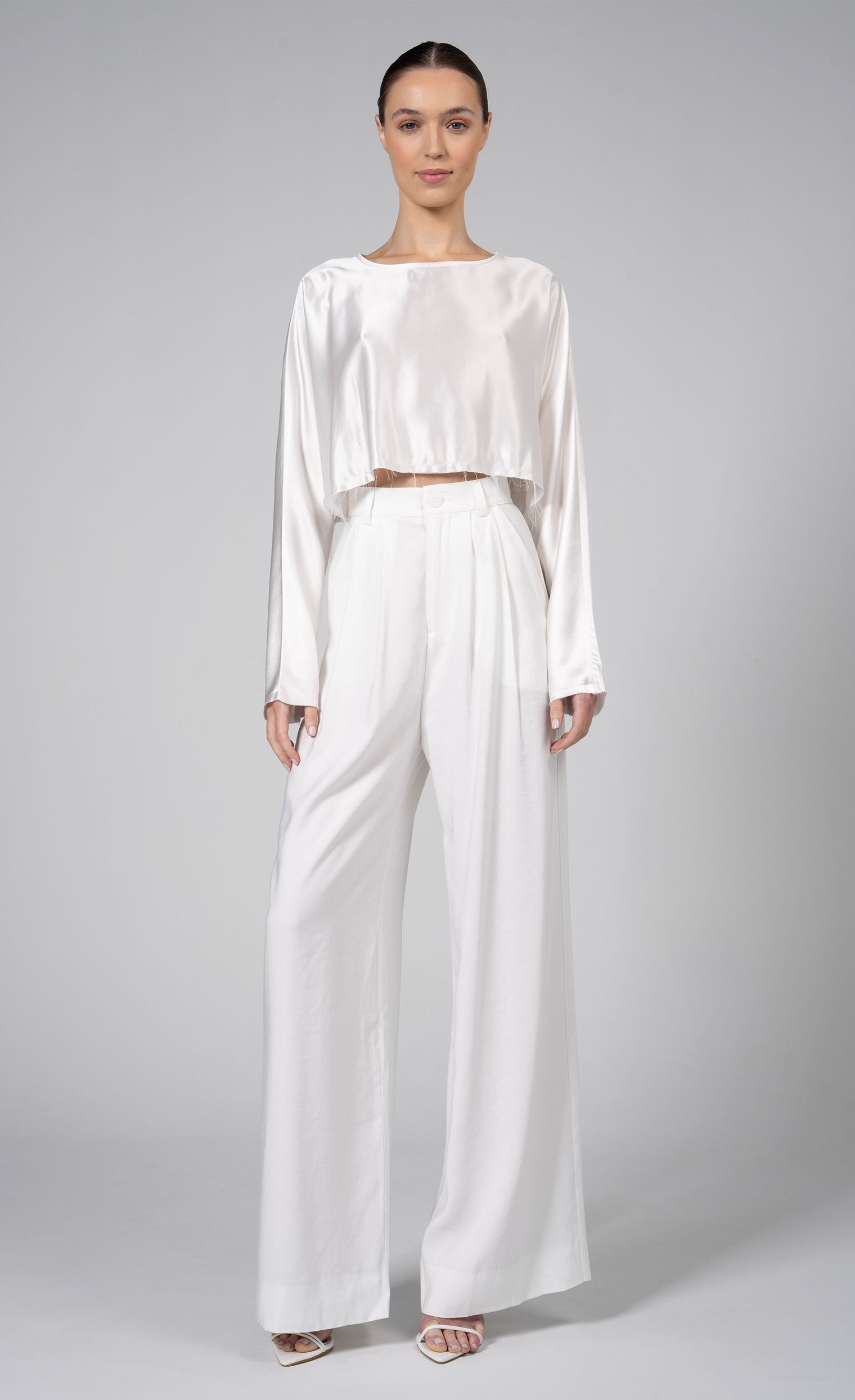 Emilia Crop - Off White Top nonchalantlabel