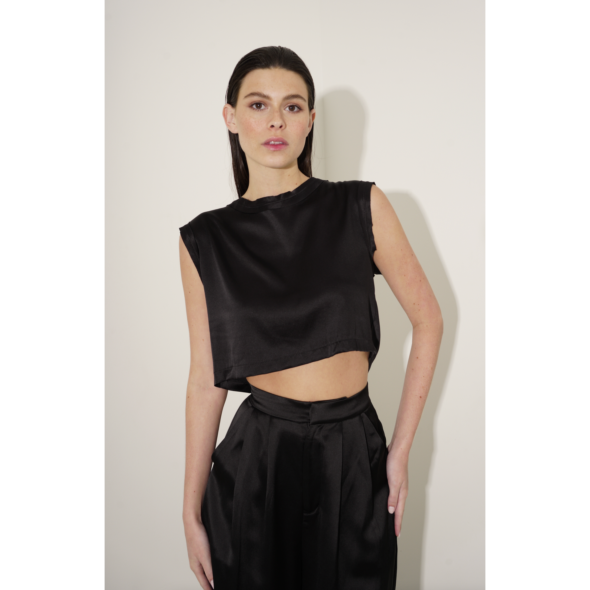 Mel Crop - Black Top nonchalantlabel