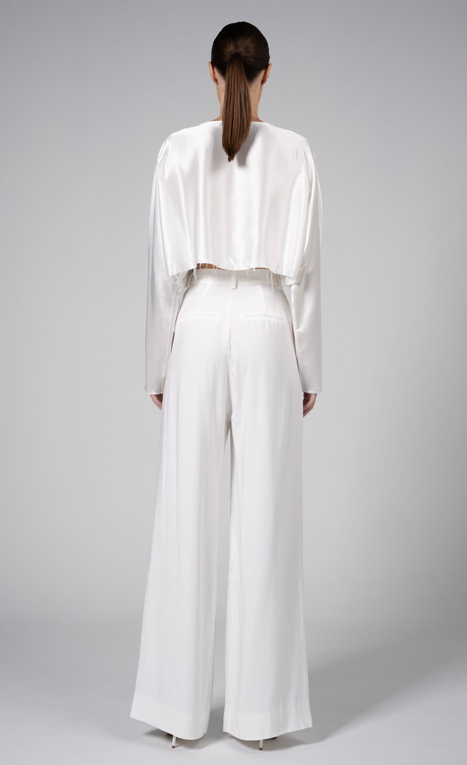 Fabi Wide Leg Pant - White nonchalantlabel