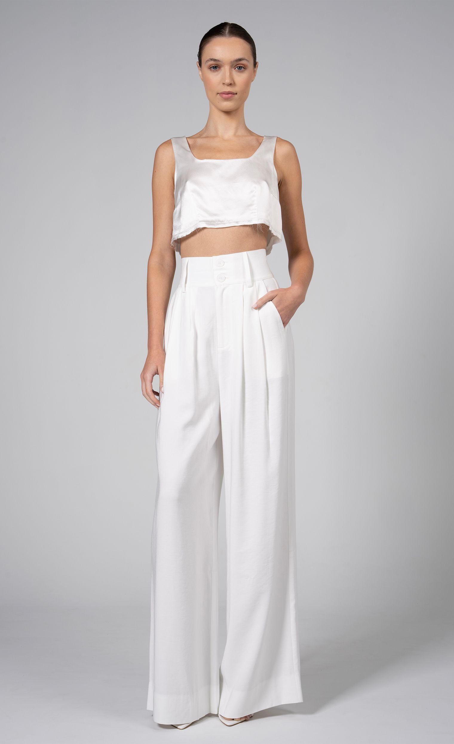 Paige Pant - White nonchalantlabel