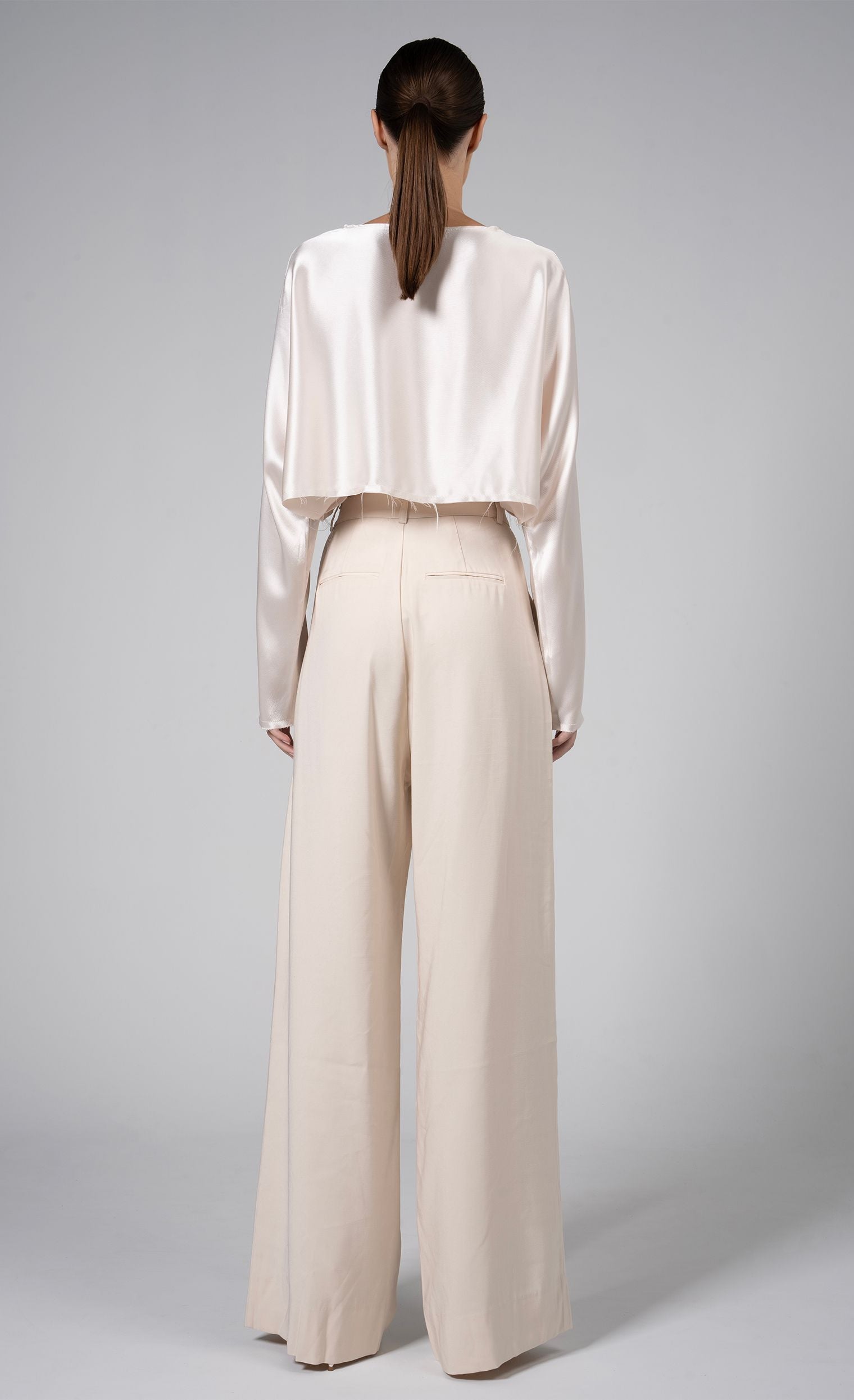 Fabi Wide Leg Pant - Oat nonchalantlabel
