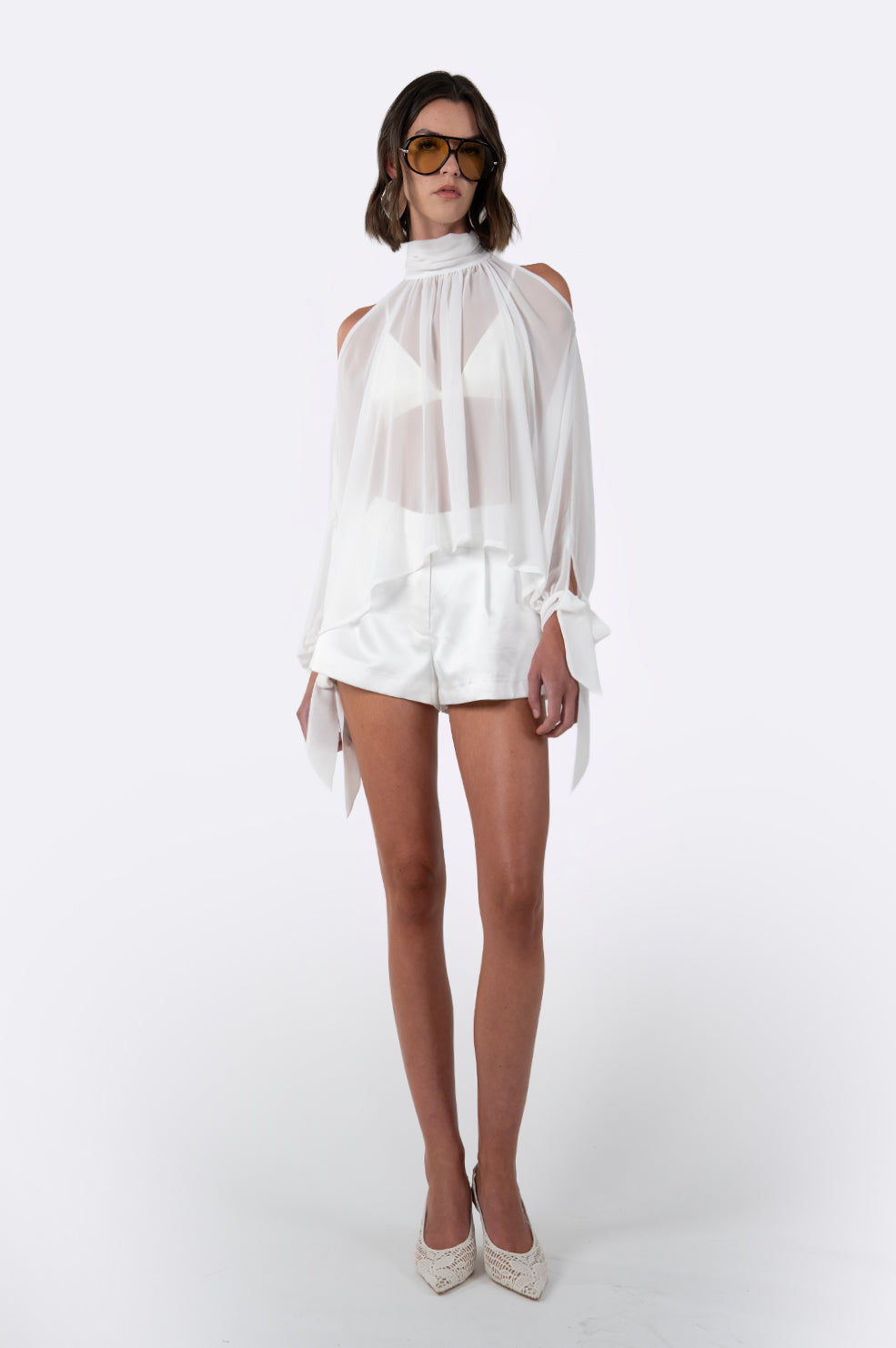Juno Blouse - White Blouse Nonchalant Label
