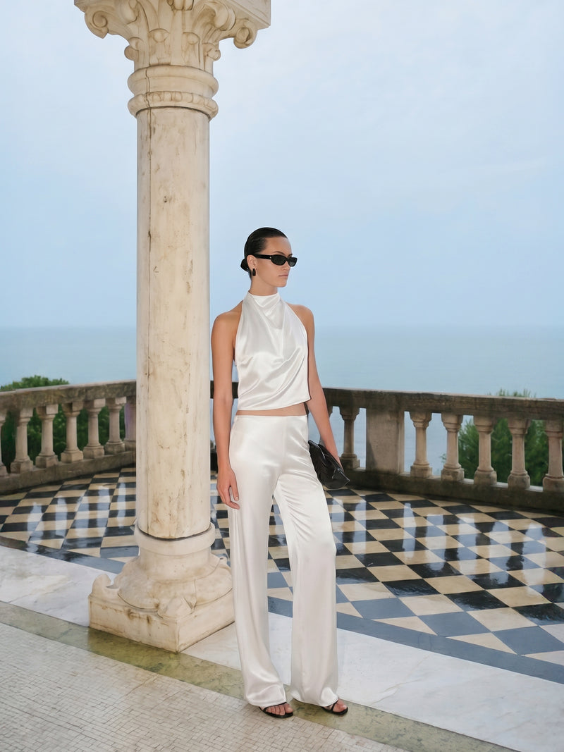 Itsy Top Ivory and the Norma Pant Ivory