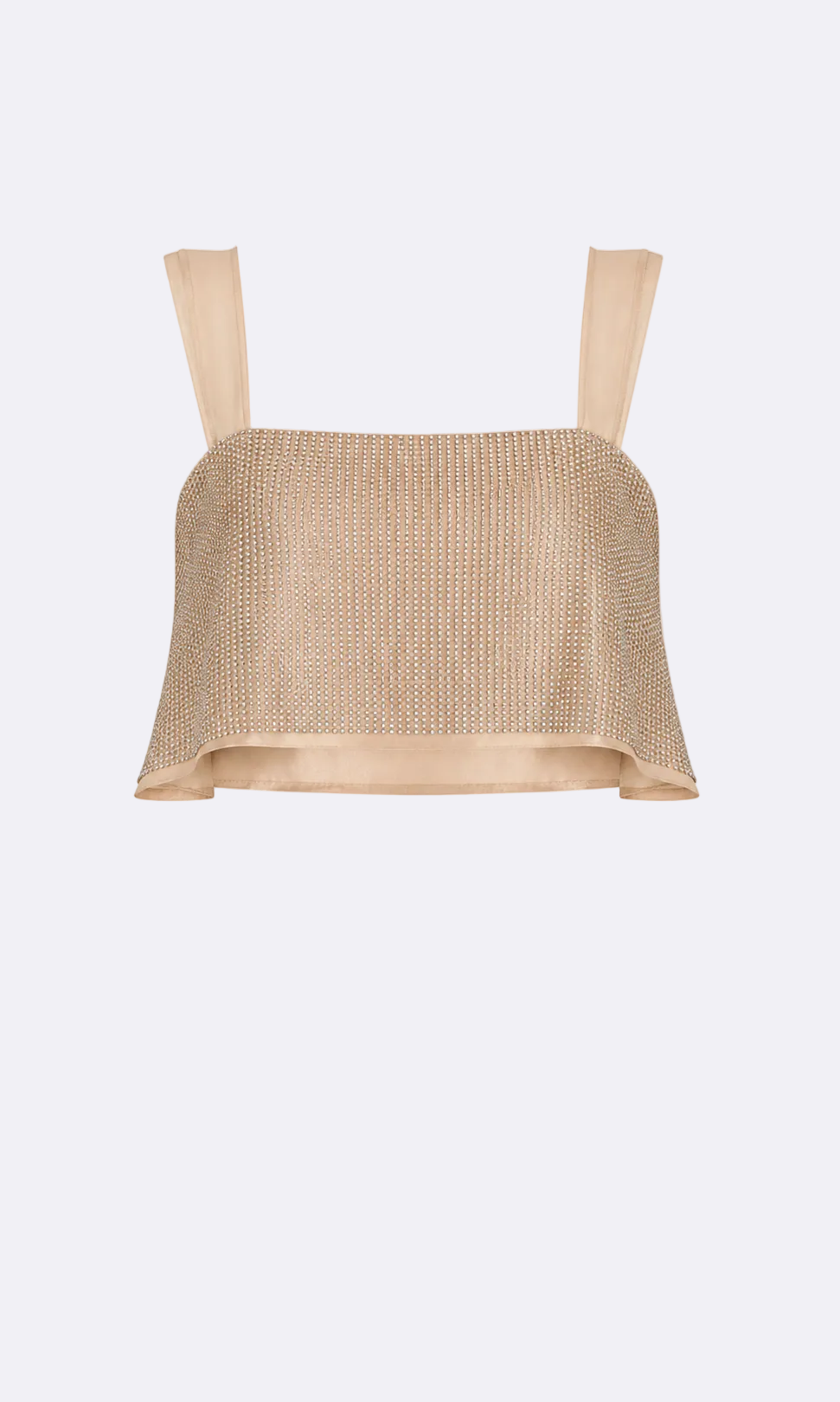 Catrina Jewel Tank - Sand Crop Top Nonchalant Label