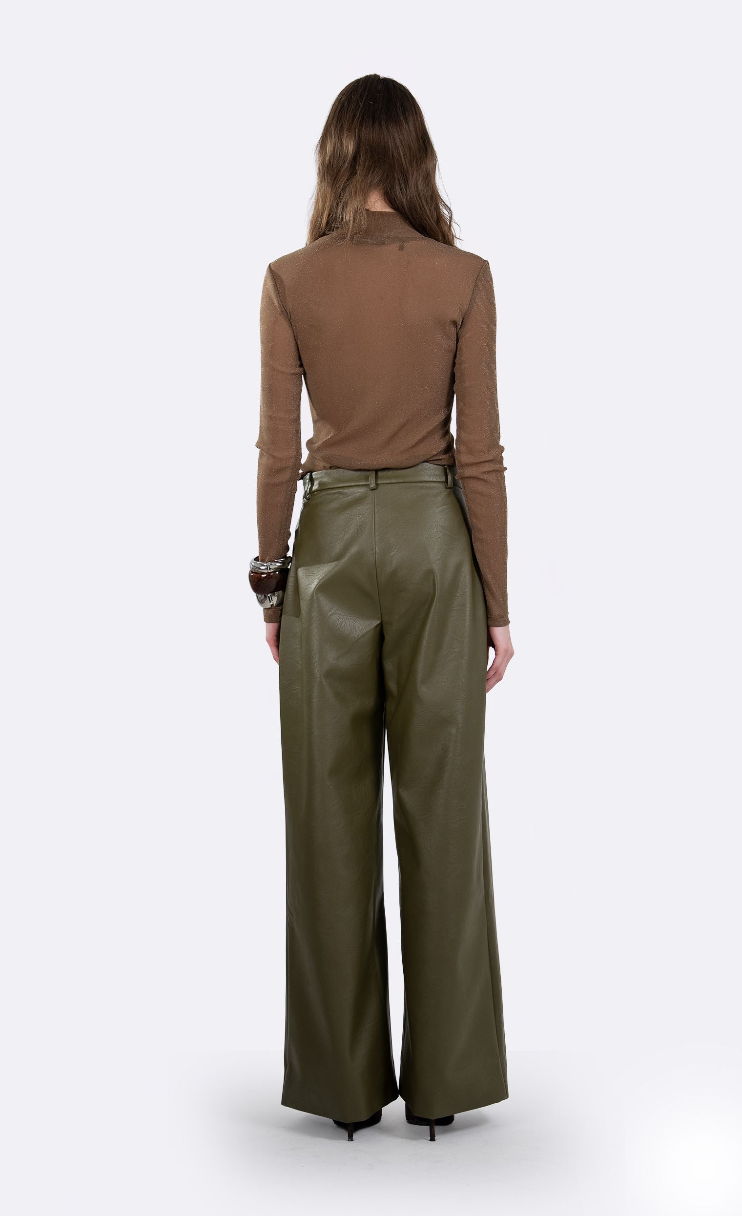 Salome Pant - Olive PANT Nonchalant Label