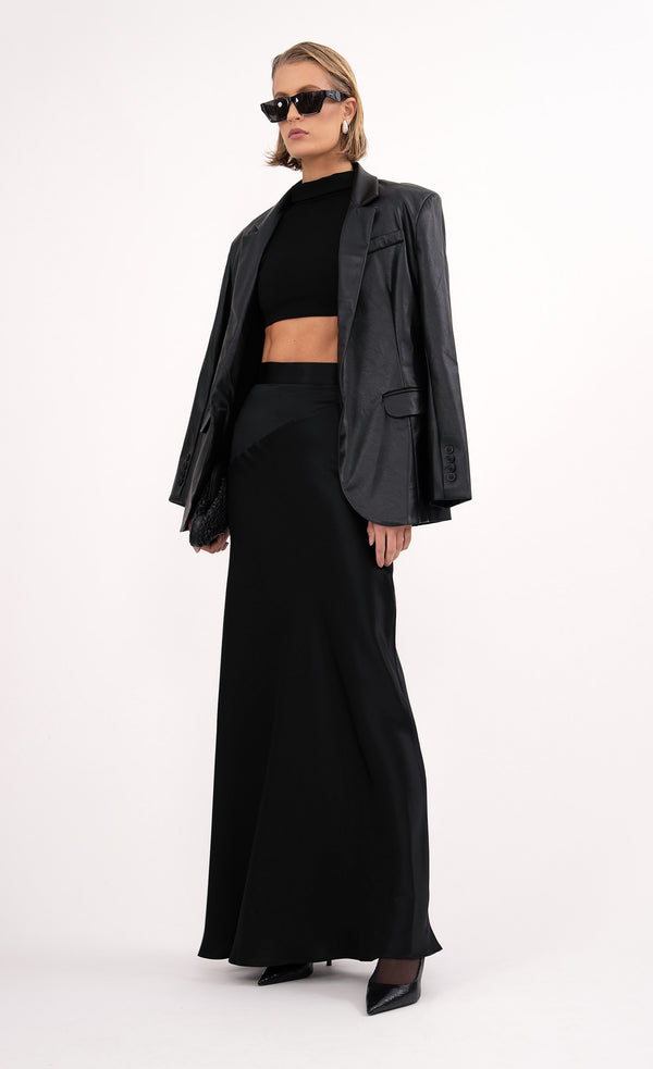 Lara Maxi Skirt - Black Skirt Nonchalant Label