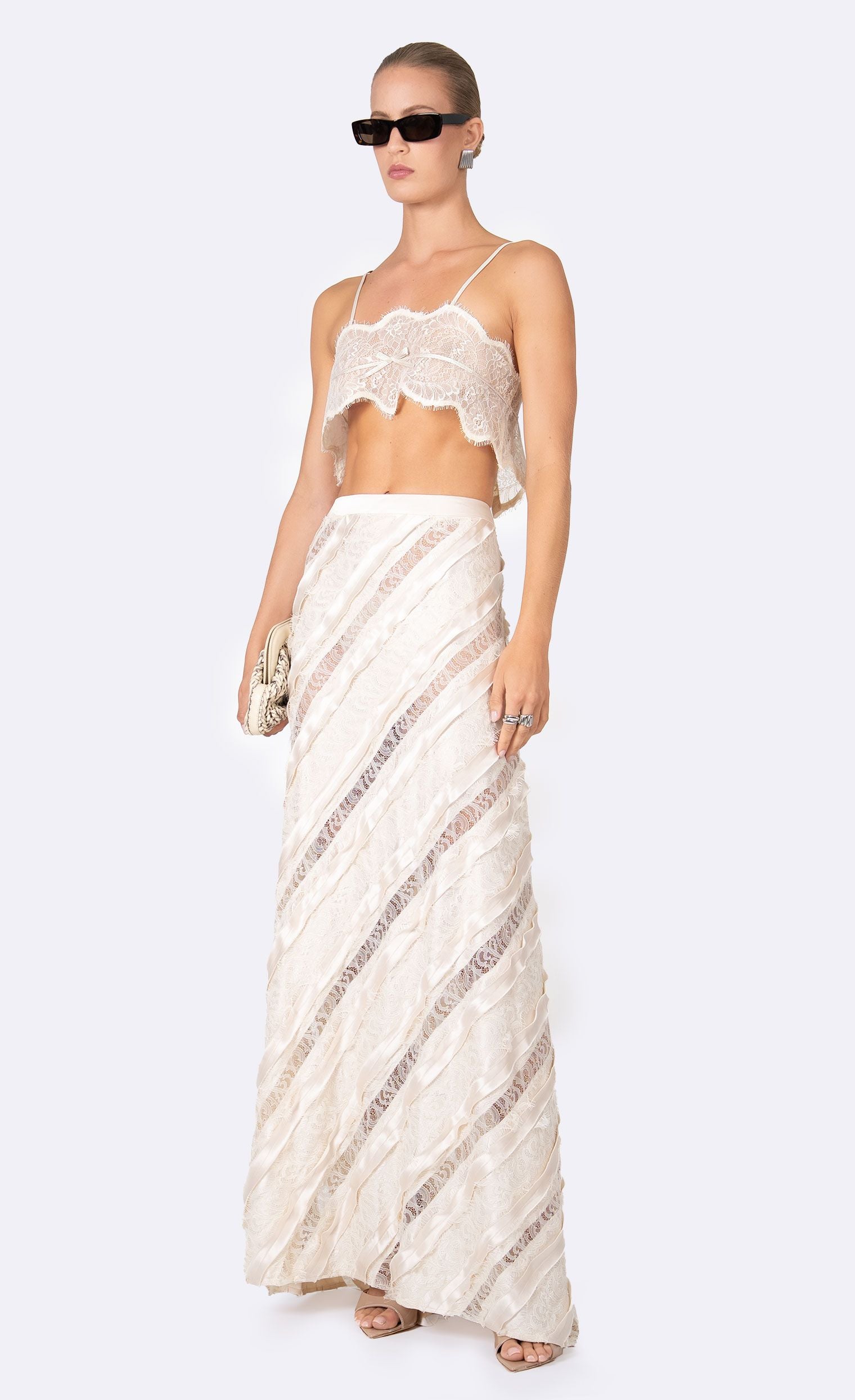 Elodie Maxi Skirt Skirt - Lace Nonchalant Label