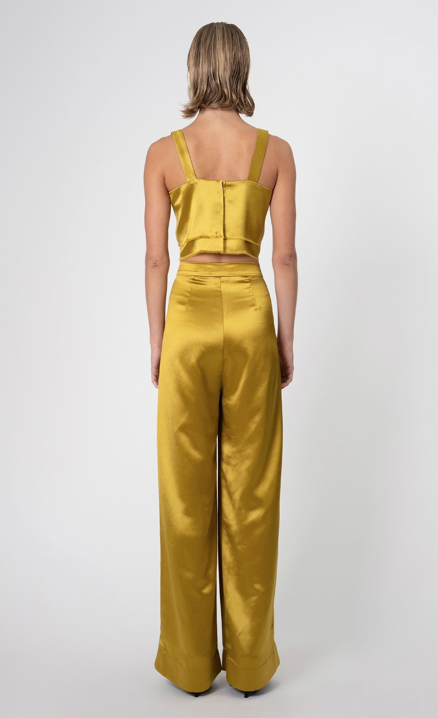 Astrid Crop - Ochre Crop Top Nonchalant Label