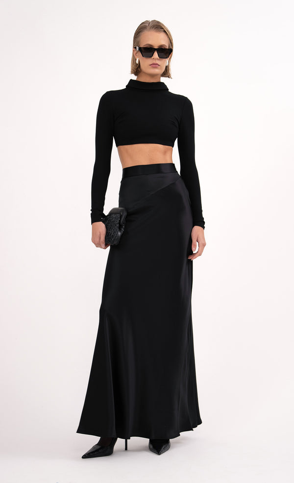 Lara Maxi Skirt - Black Skirt Nonchalant Label