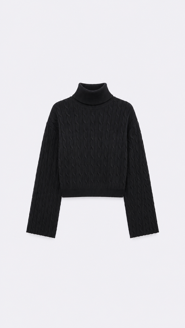 Cara Sweater - Black Top Nonchalant Label