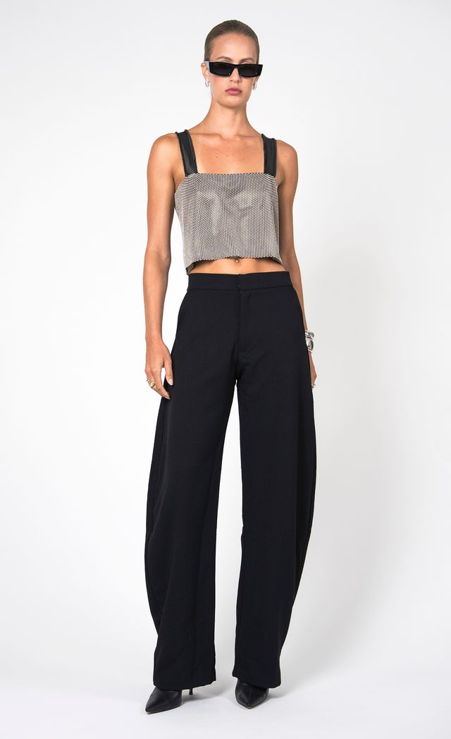 Catrina Jewel Tank - Black Crop Top Nonchalant Label