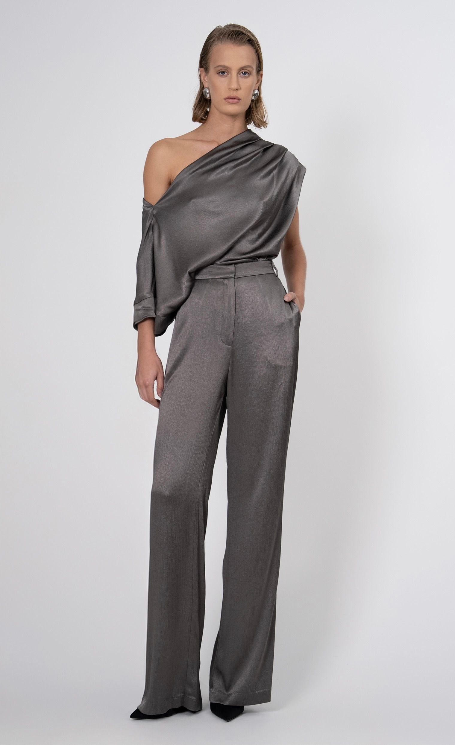 Pauline Pant - Slate PANT Nonchalant Label
