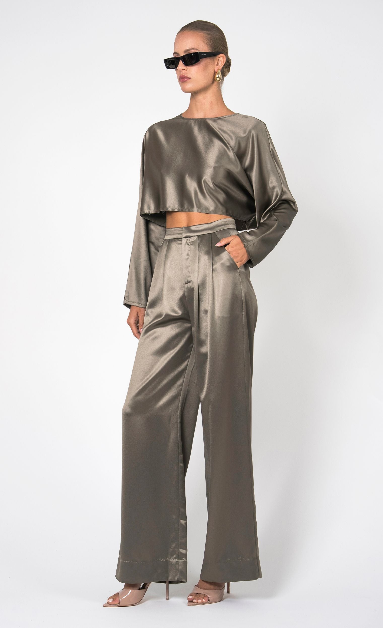 Paris Pant - Moss PANT Nonchalant Label