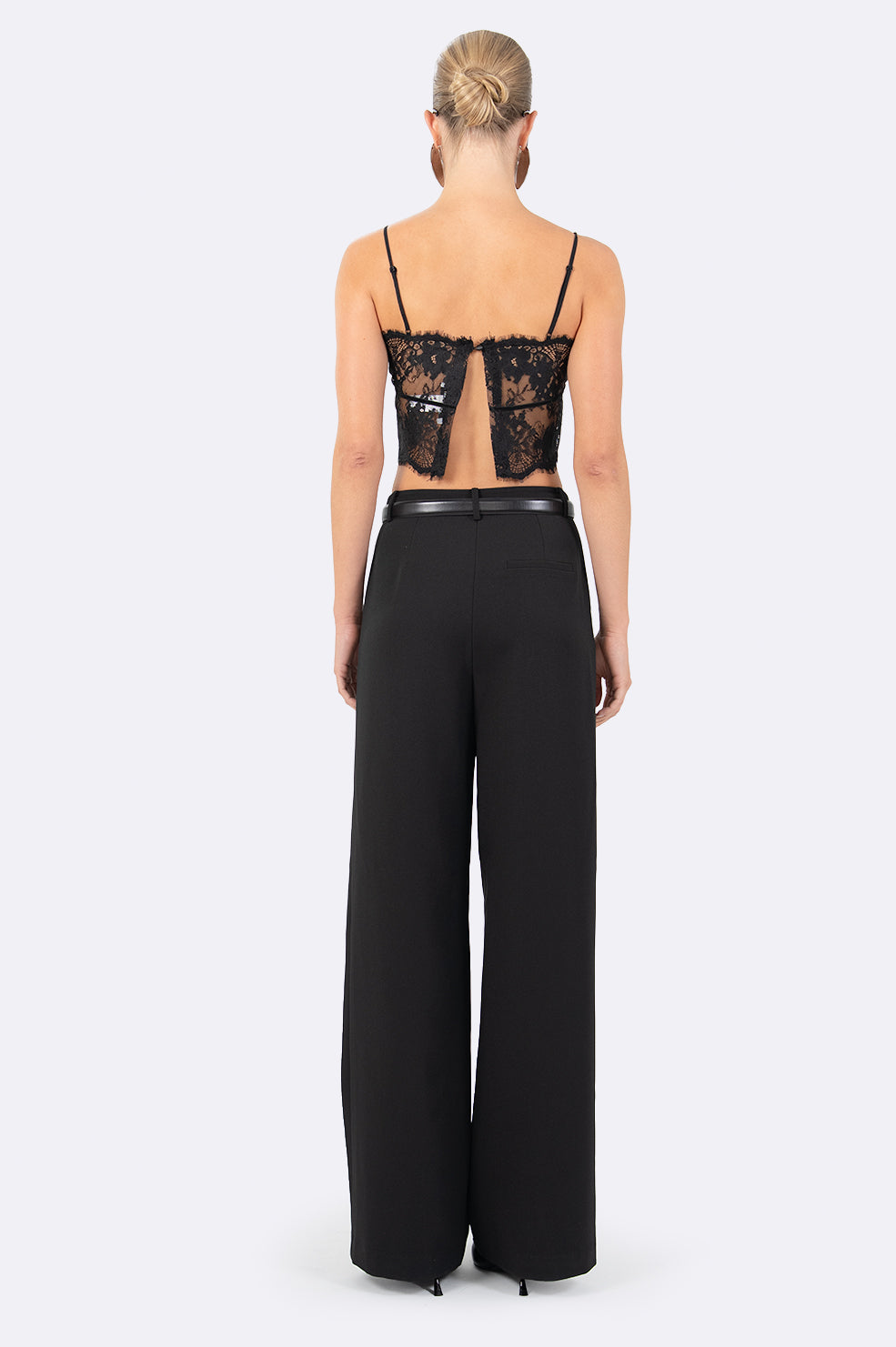 Clarissa Crop - Black Crop Top Nonchalant Label