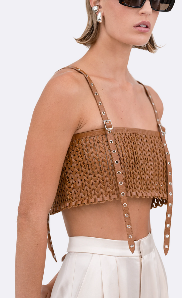 Karter Crop - Honey Top Nonchalant Label