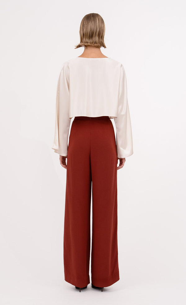 Elena Crop - Champagne Top Nonchalant Label