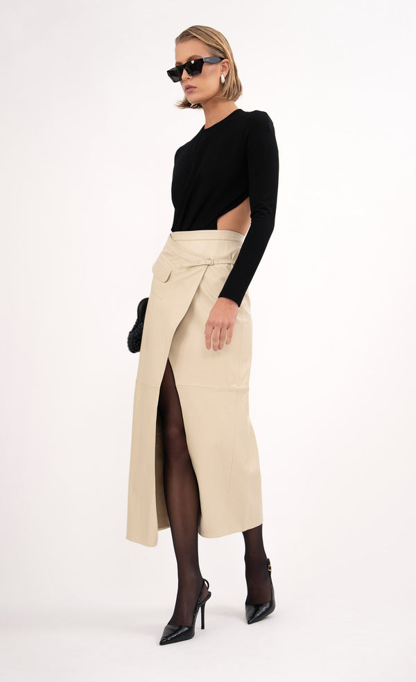 Celeste Leather Skirt Skirt Nonchalant Label