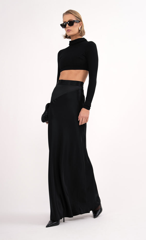 Lara Maxi Skirt - Black Skirt Nonchalant Label