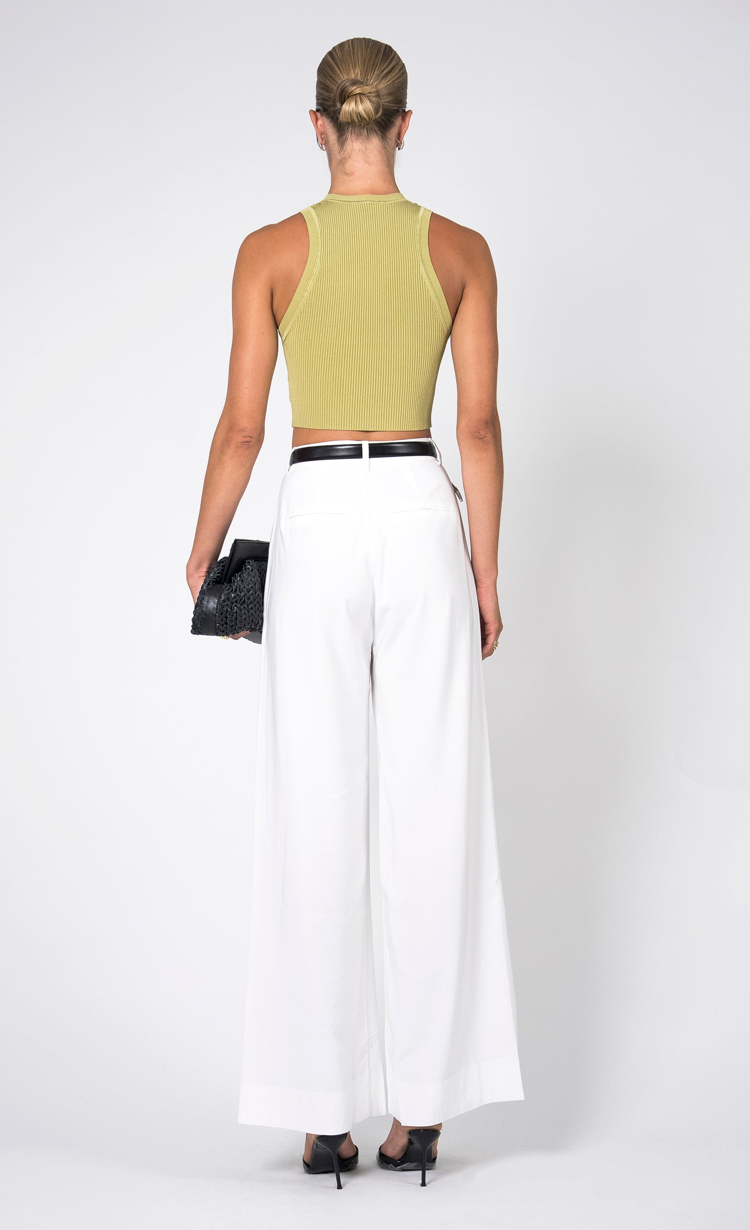 Fabi Wide Leg Pant - White nonchalantlabel