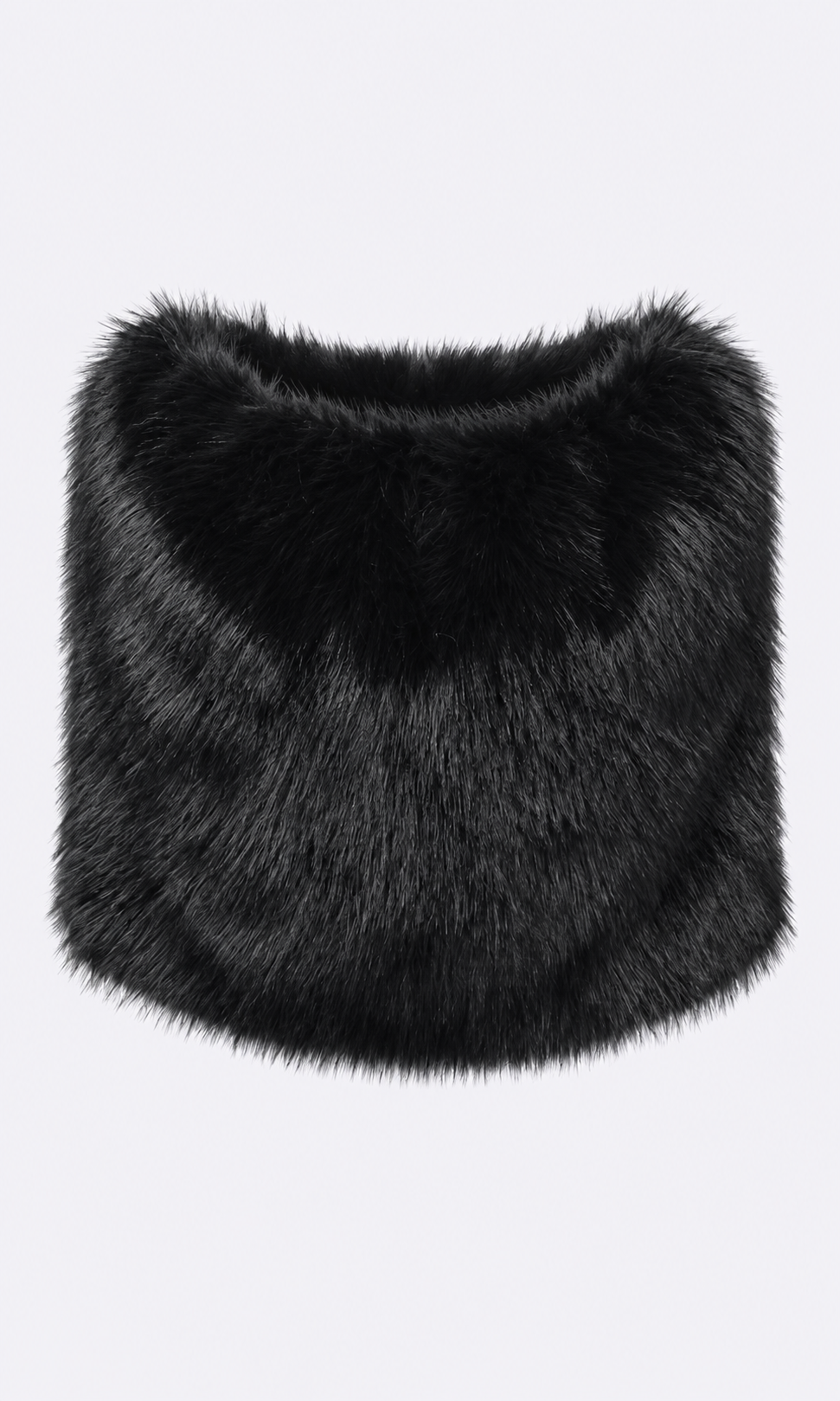Pascale Faux Fur Shawl - Black Shawl Nonchalant Label