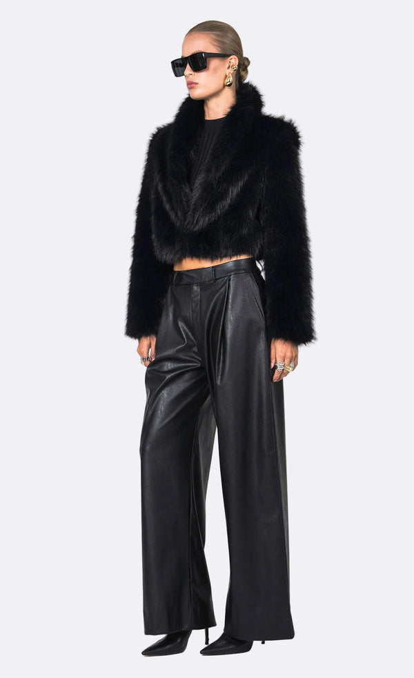 Uma Faux Fur Jacket - Black Jacket Nonchalant Label