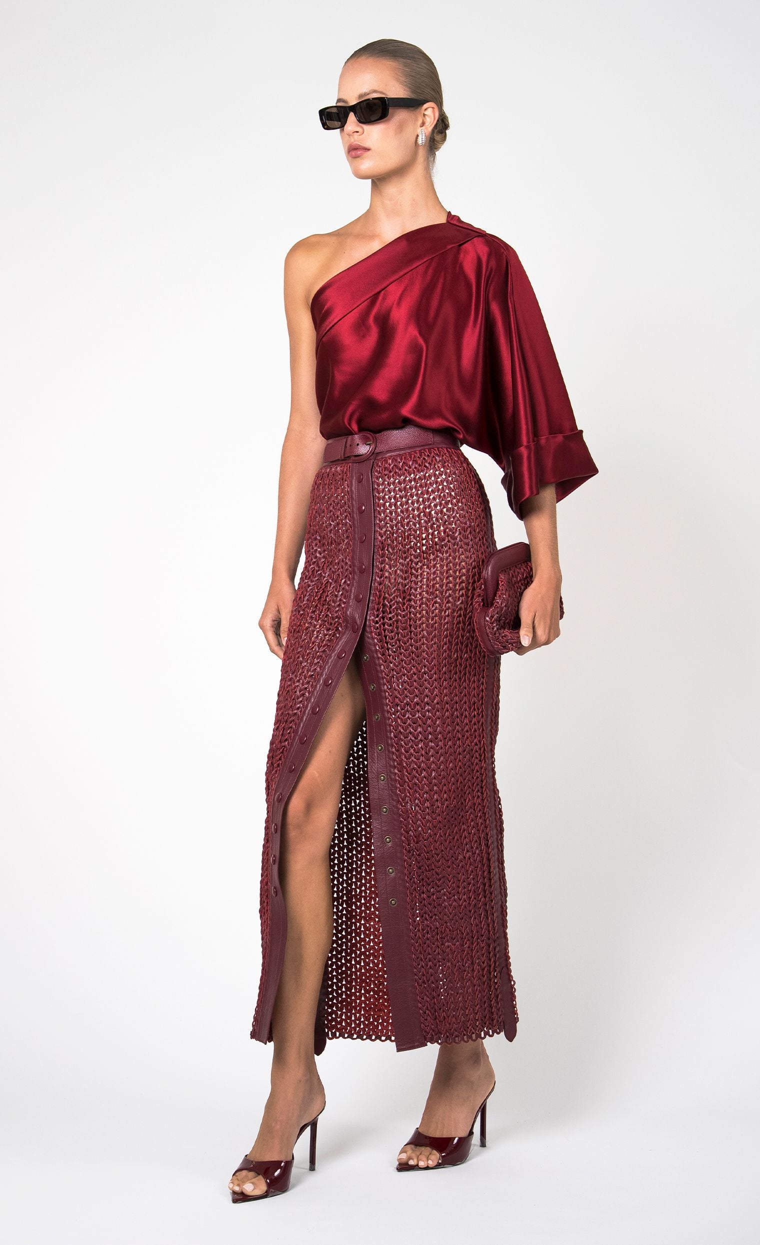 Karina Skirt - Bordeaux Skirt Nonchalant Label