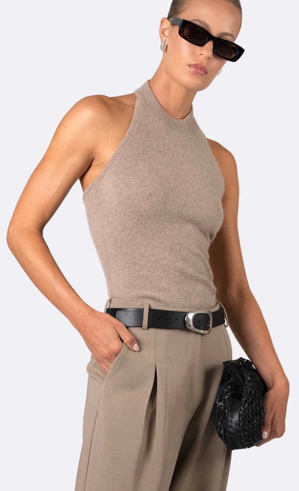 Tulsa Cashmere Halter Top Nonchalant Label