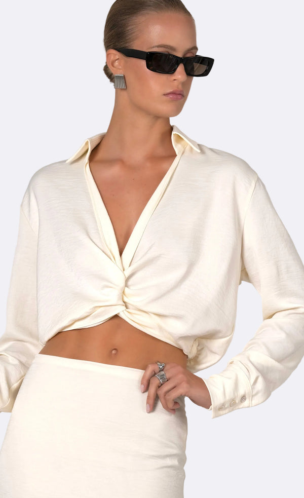 Liliane Crop Crop Top Nonchalant Label