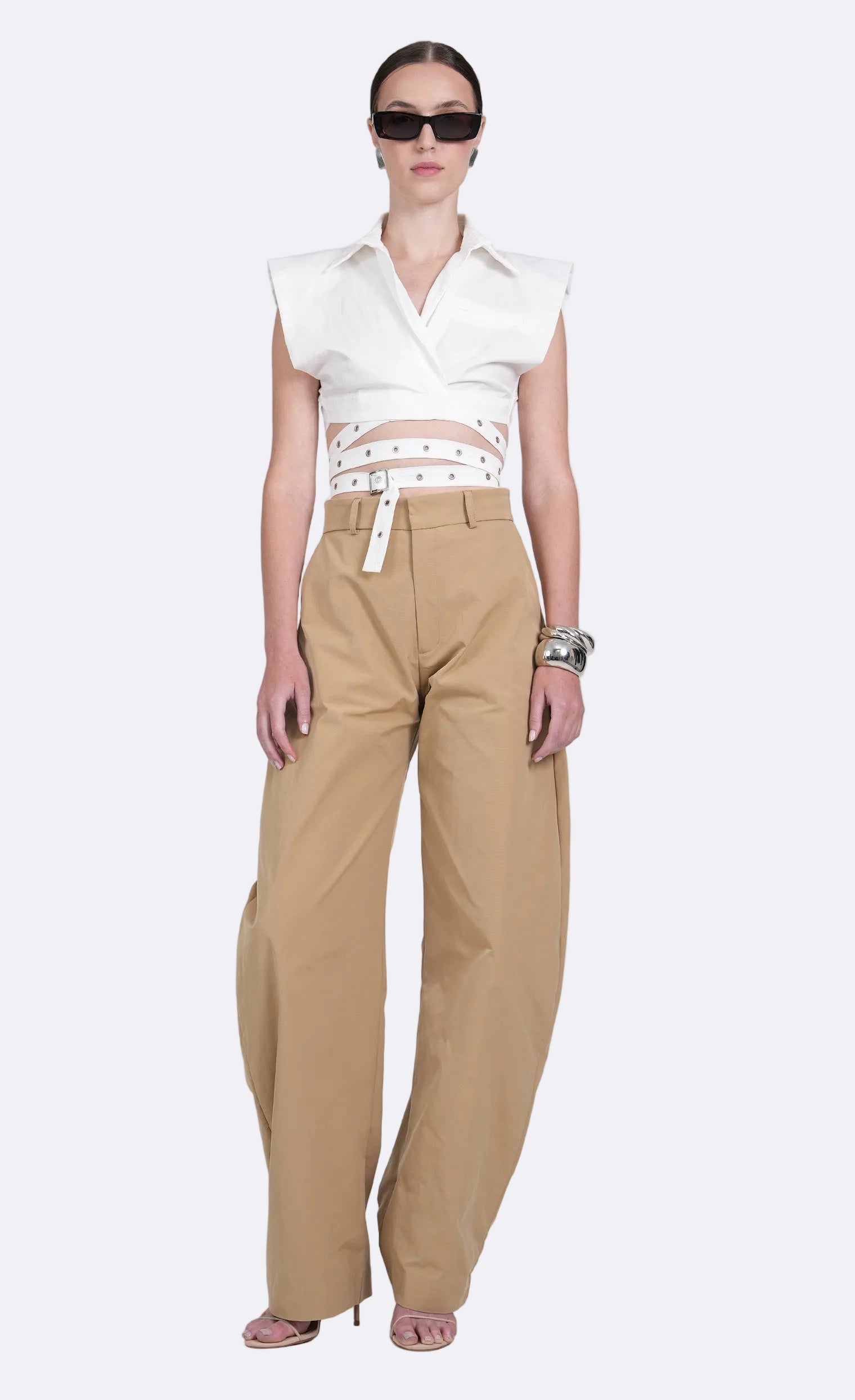 Terry Crop Crop Top Nonchalant Label