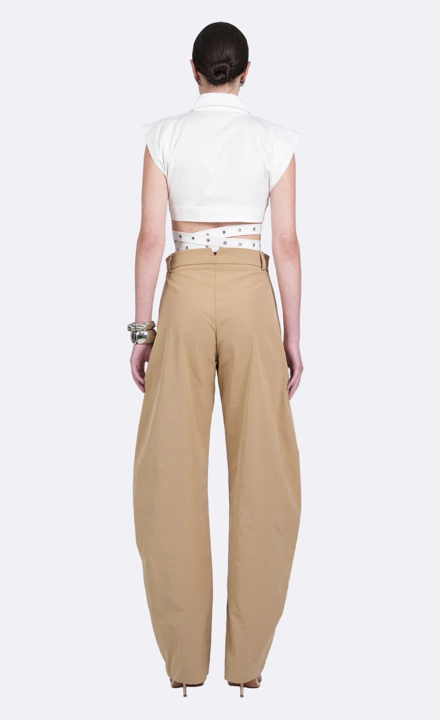 Terry Crop Crop Top Nonchalant Label