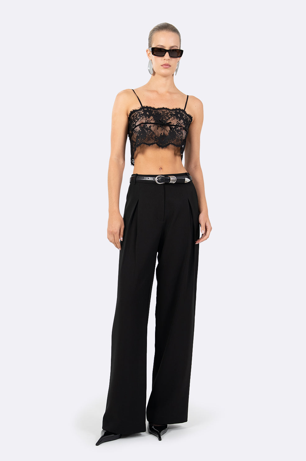 Clarissa Crop - Black Crop Top Nonchalant Label